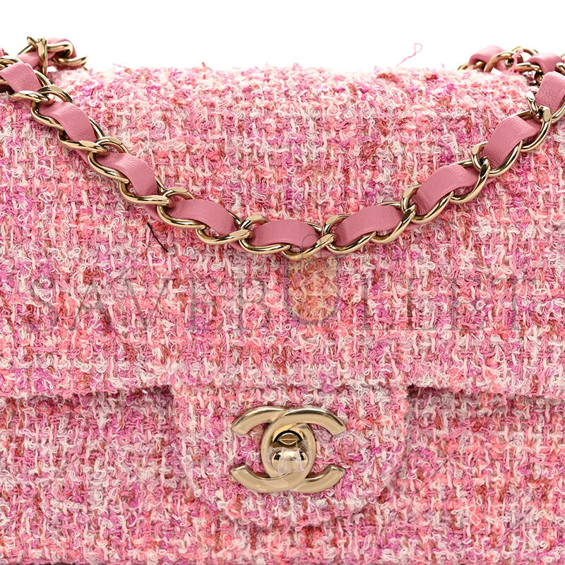 Ch**el mini tweed flap bag 155672 (20*13*7cm)